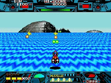 Burning Force (Europe) screen shot game playing